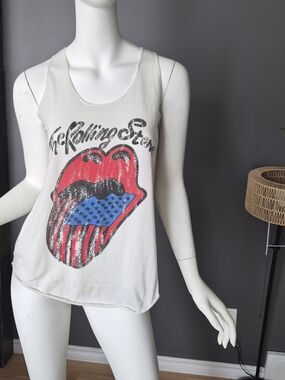 The Rolling Stone Graphic Tank Top - White